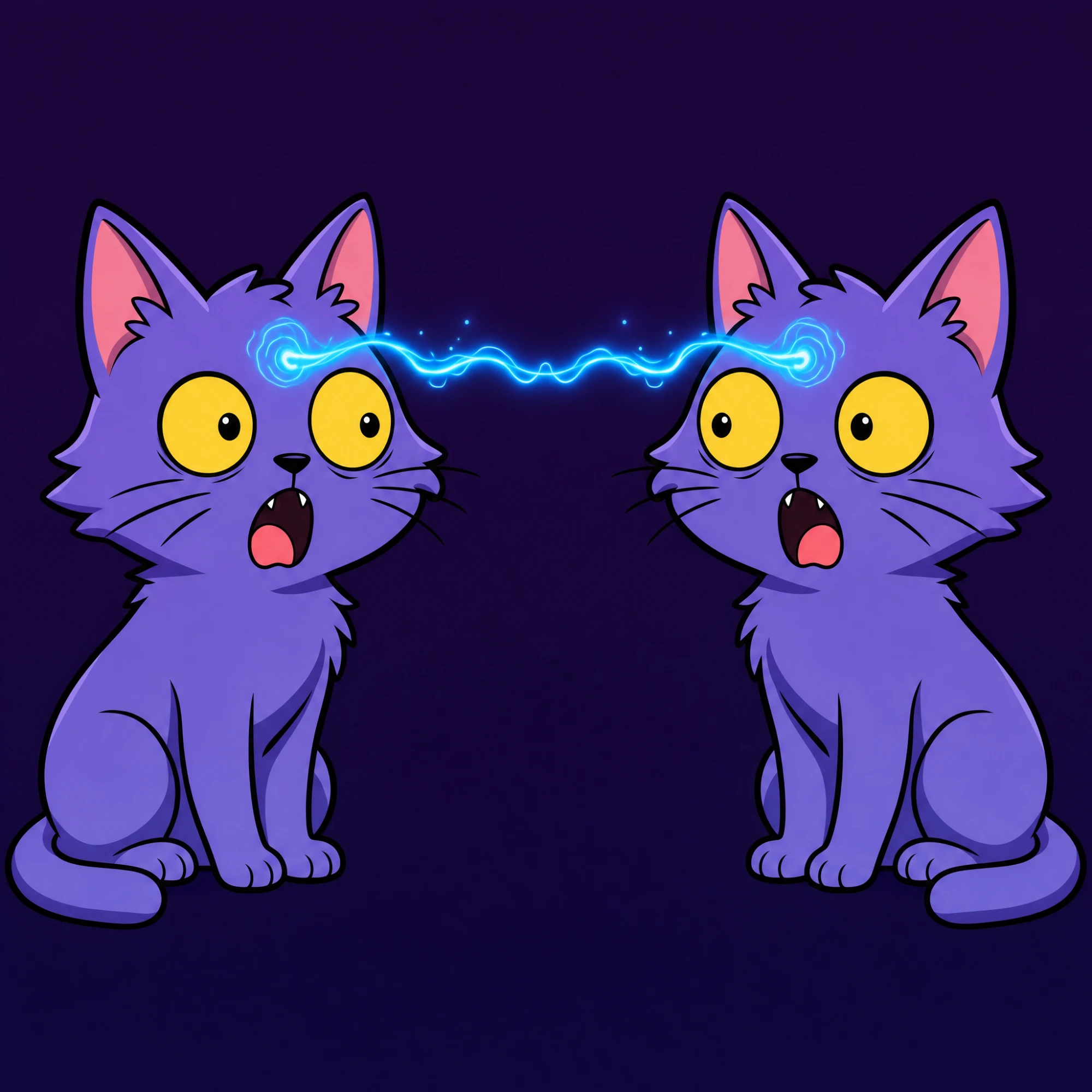 Two entangled cats